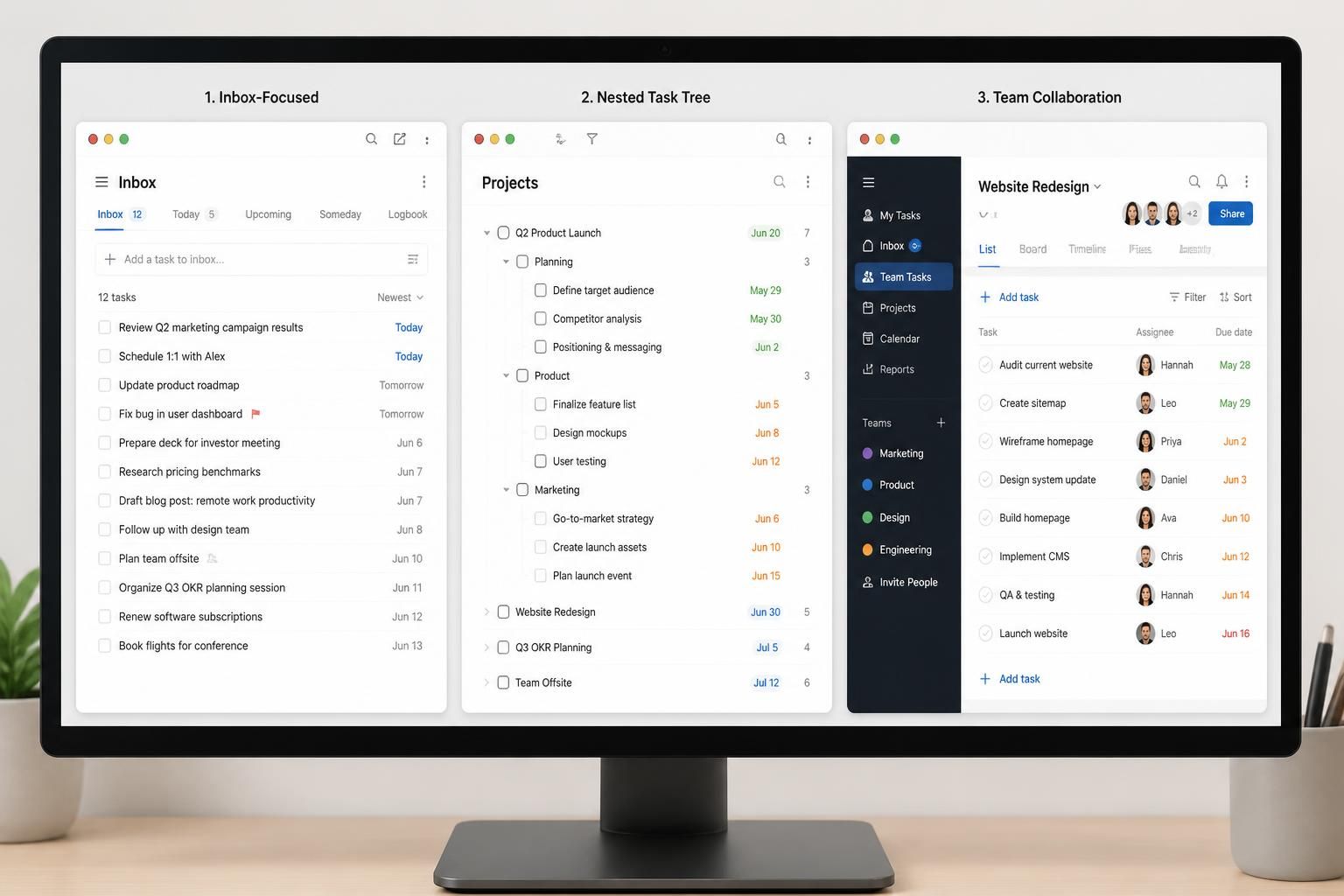 compare desktop to-do list interfaces with detailed screenshots and insights into their design and functionality.